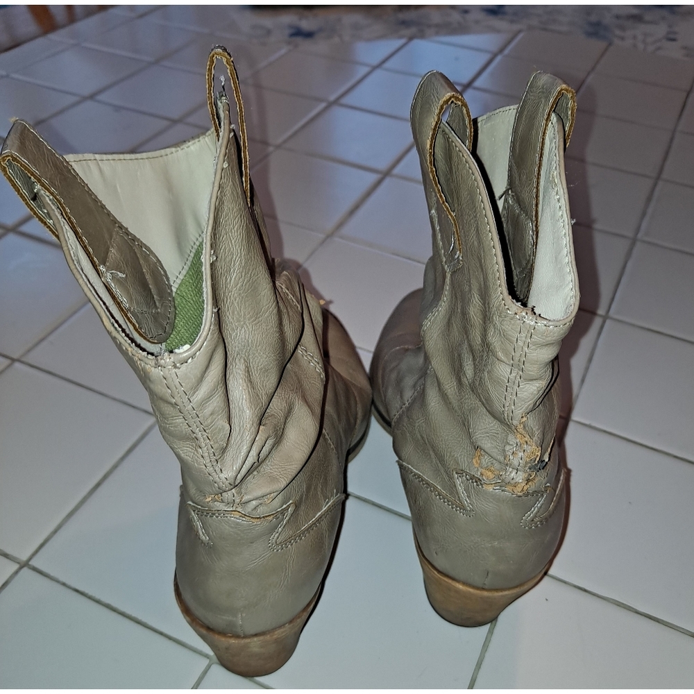 Women’s boots cowboy ankle booties shoes heeled winter summer travel party music - Picture 4 of 12